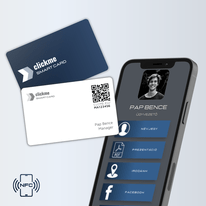 Digitális névjegykártya – Clickme Smart Card